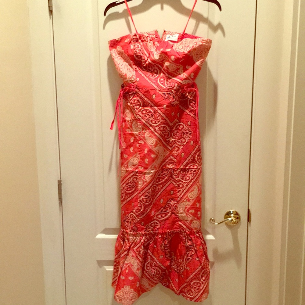 Holding Horses bandana print red maxi